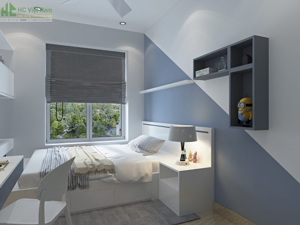 Thiết kế nội thất phòng ngủ con phong cách hiện đại