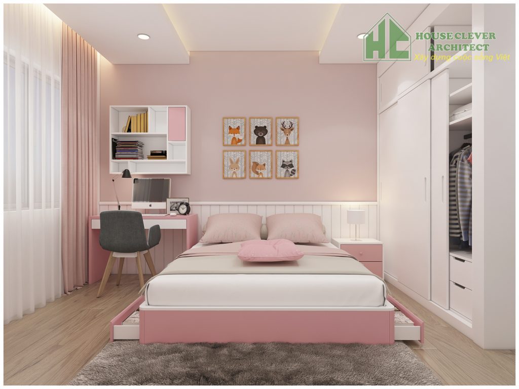 Nội thất phòng ngủ con hiện đại và năng động