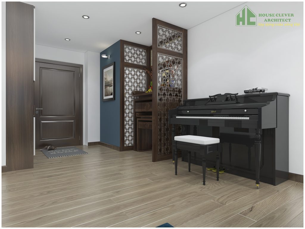 Thiết kế bàn thờ gia tiên ở nơi trang trọng của căn hộ chung cư