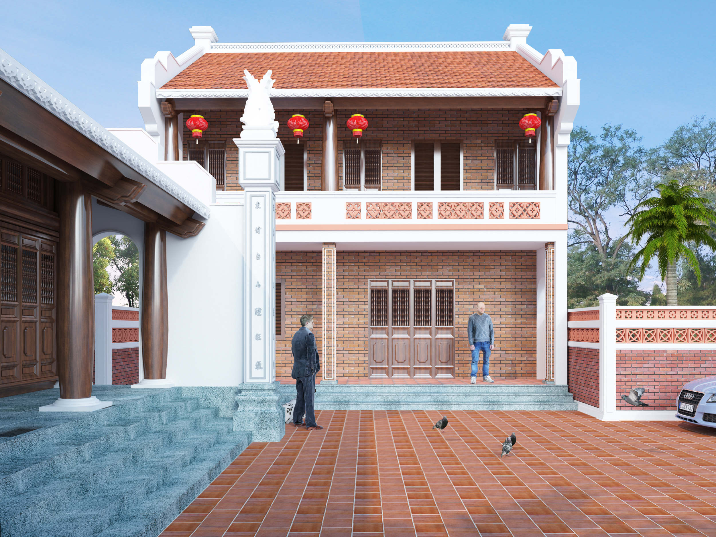 thiết kế nhà truyền thống hiện đại