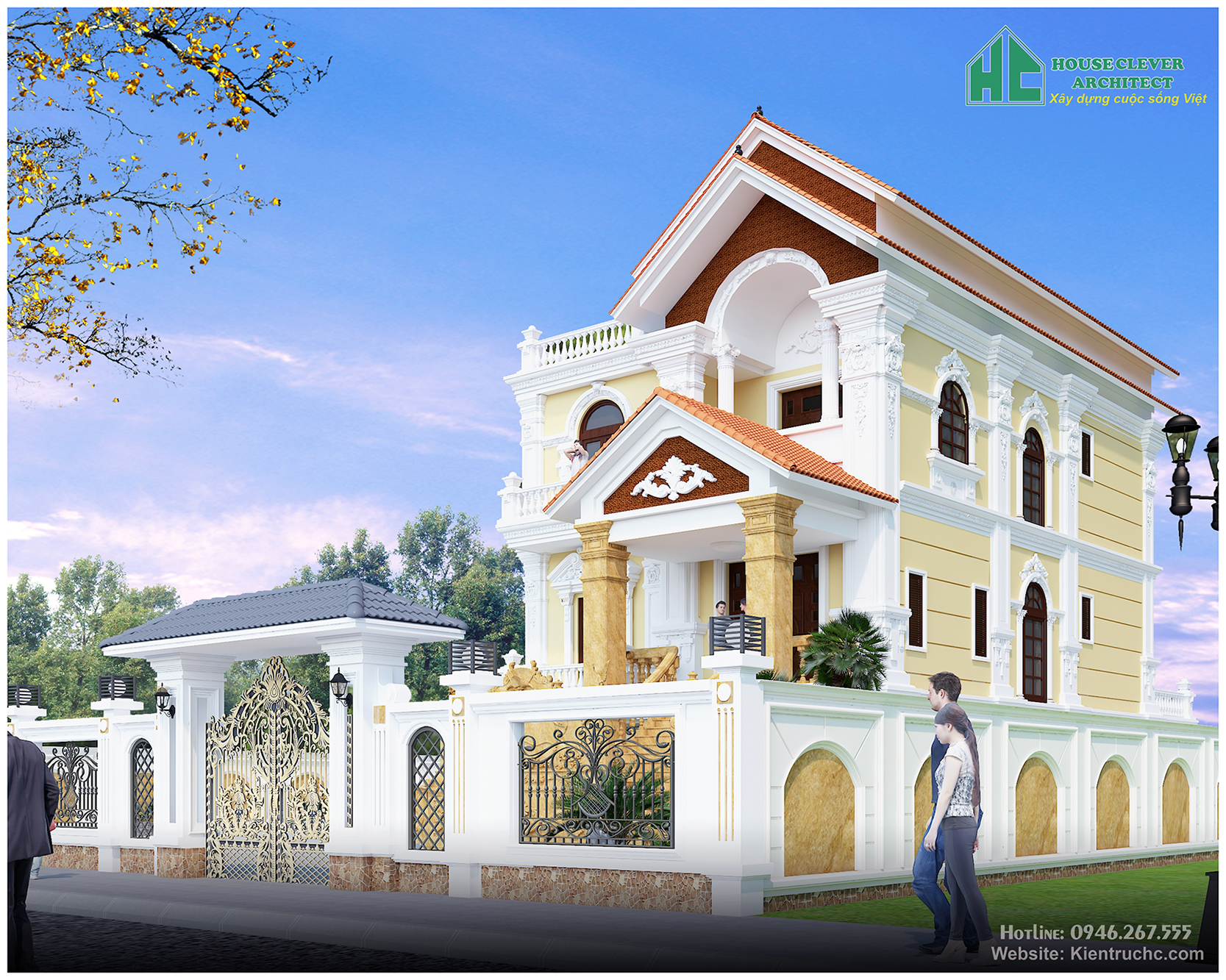 Thiết kế biệt thự nhà a Bắc thành phố Lào Cai