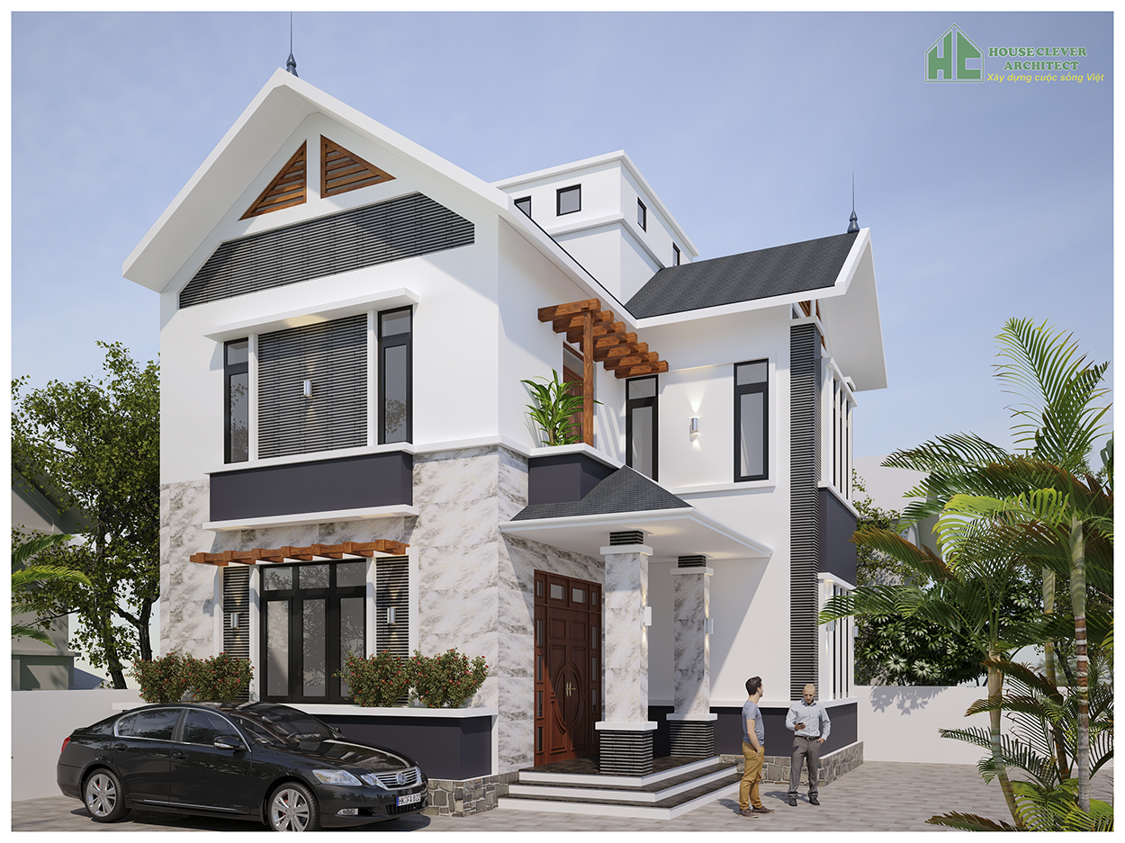 Thiết kế biệt thự 2 tầng