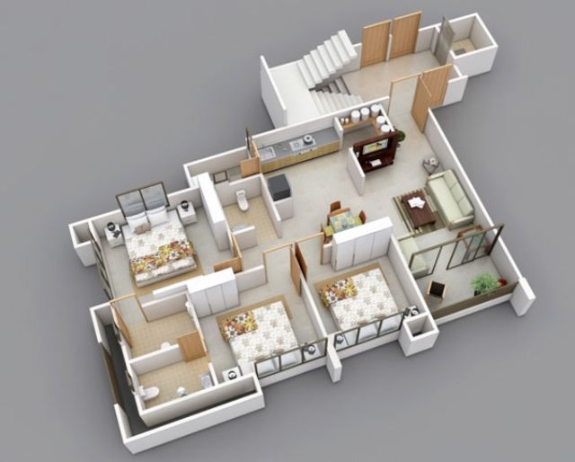 Thiết kế nội thất chung cư 3 phòng ngủ