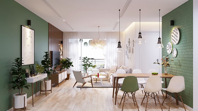 thiết kế căn hộ chung cư 70m2