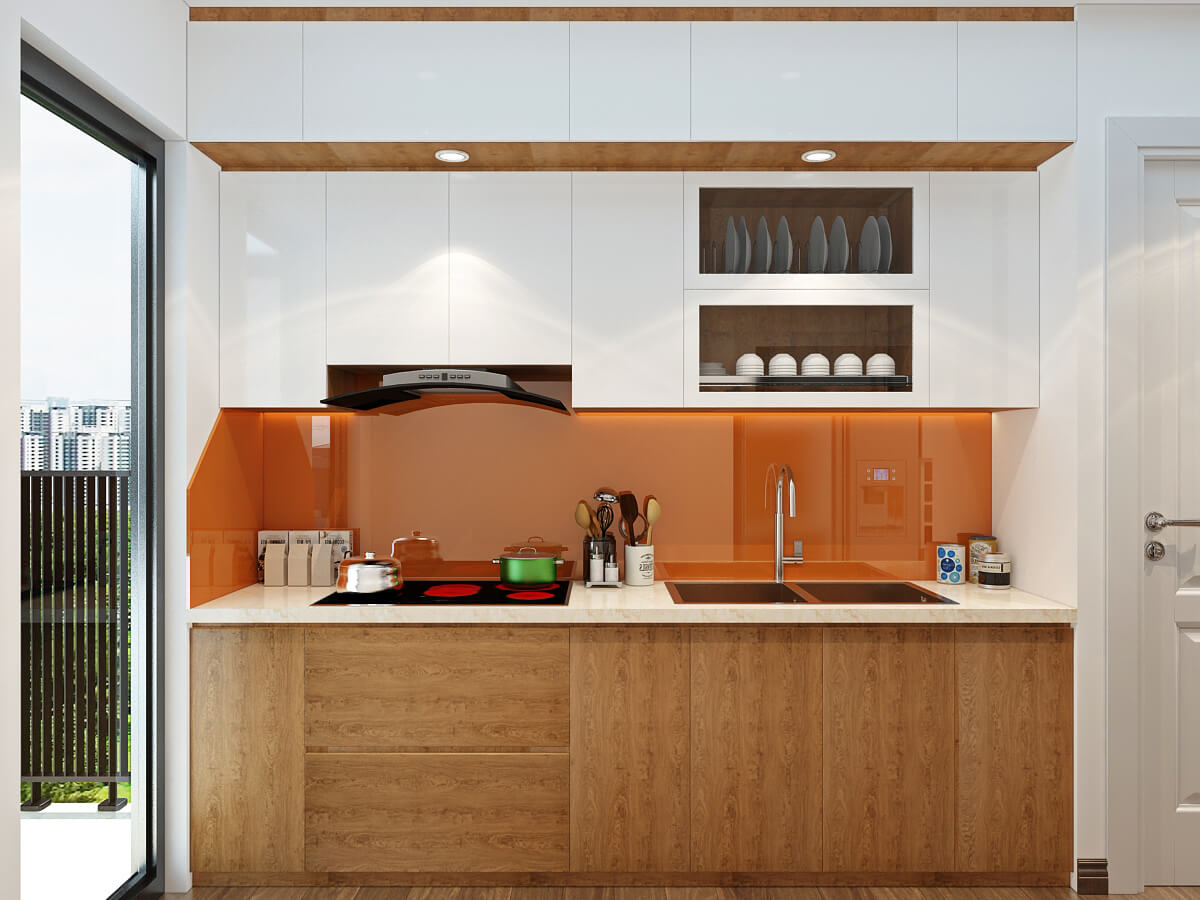 Thiết kế căn hộ 80m2 2 phòng ngủ