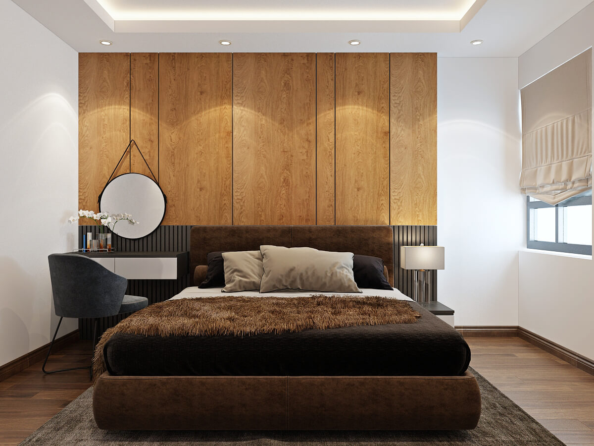 Thiết kế căn hộ 80m2 2 phòng ngủ