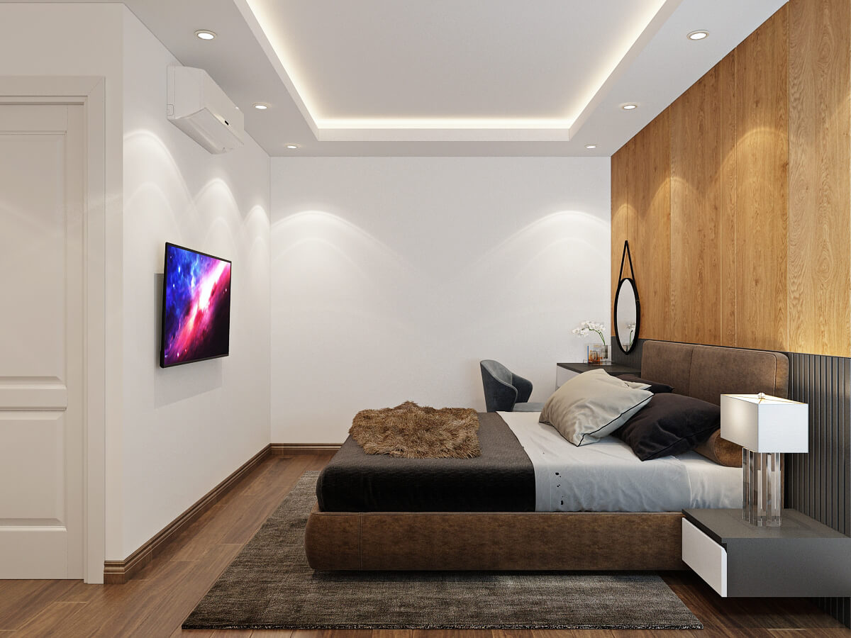 Thiết kế căn hộ 80m2 2 phòng ngủ