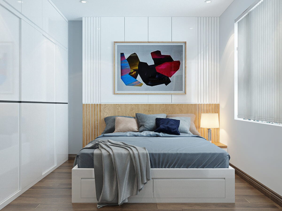 Thiết kế căn hộ 80m2 2 phòng ngủ