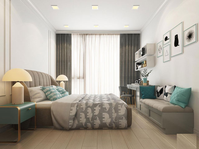 Thiết kế căn hộ 100m2 3 phòng ngủ