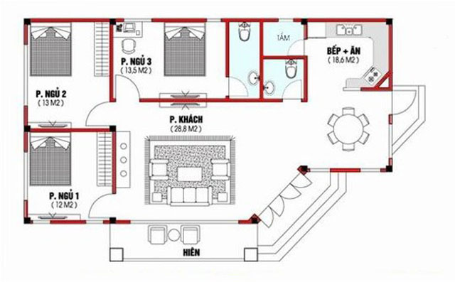 Mẫu thiết kế nhà đẹp tại Phú Thọ 2