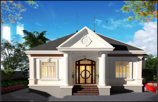 Mẫu thiết kế nhà tại Hà Nam 3 phòng ngủ 1 phòng thờ