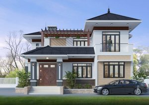 Mẫu thiết kế phong cách cổ điển kết hợp hiện đại.