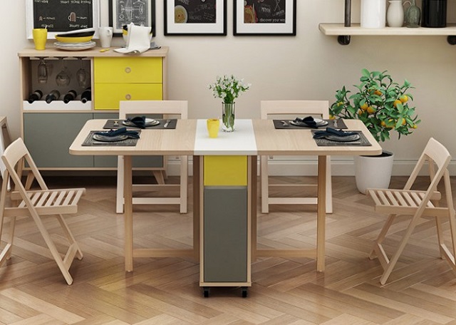 bàn ăn chung cư 4 ghế