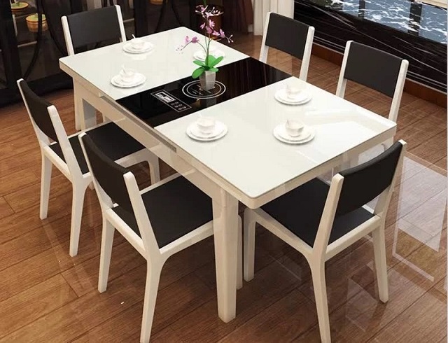 bàn ăn chung cư 6 ghế