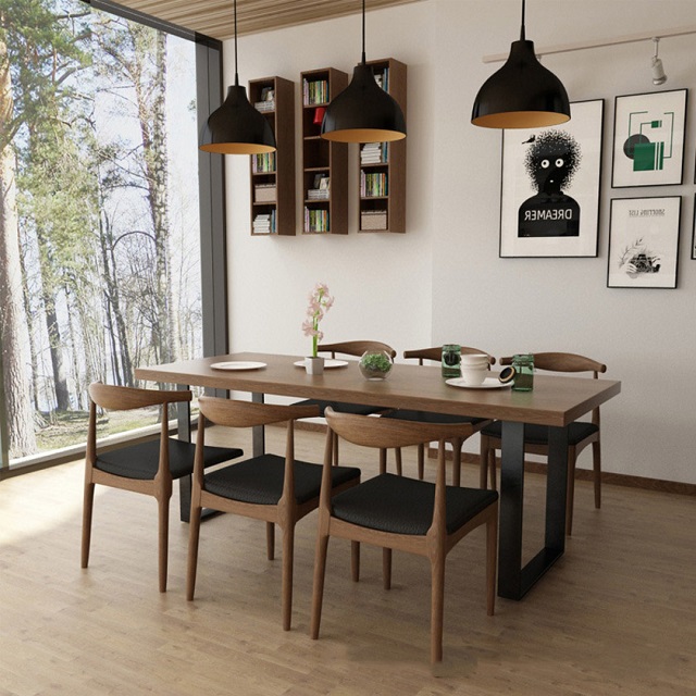 bàn ăn chung cư 6 ghế