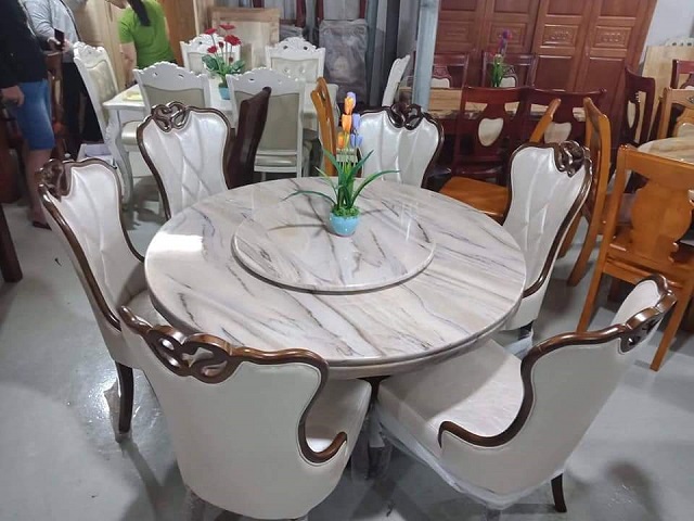 bàn ăn chung cư 6 ghế