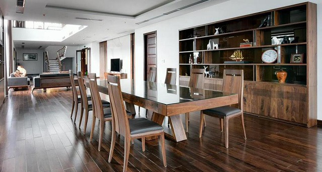 Bàn ăn chung cư 8 ghế 