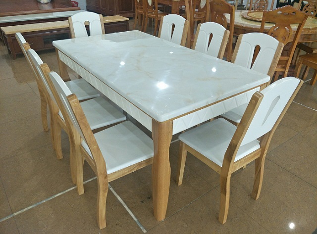 Bàn ăn chung cư 8 ghế 