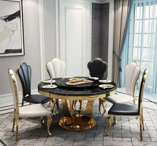 Bàn ăn chung cư mặt đá