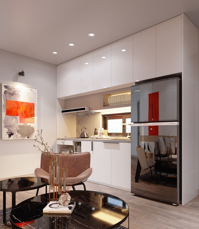 ...Đến khu vực bếp núc