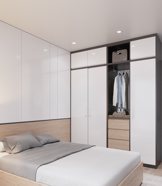 ...Hay phòng ngủ đều thiết kế theo tông màu sáng, tạo cảm giác thoáng đãng