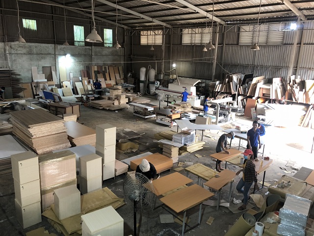 Hình ảnh xưởng sản xuất nội thất chung cư