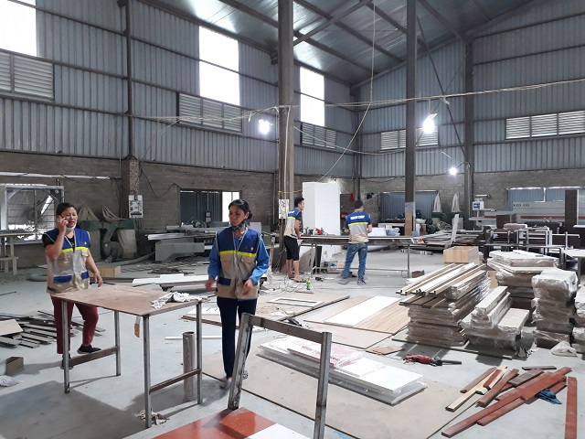 Hình ảnh xưởng sản xuất nội thất chung cư