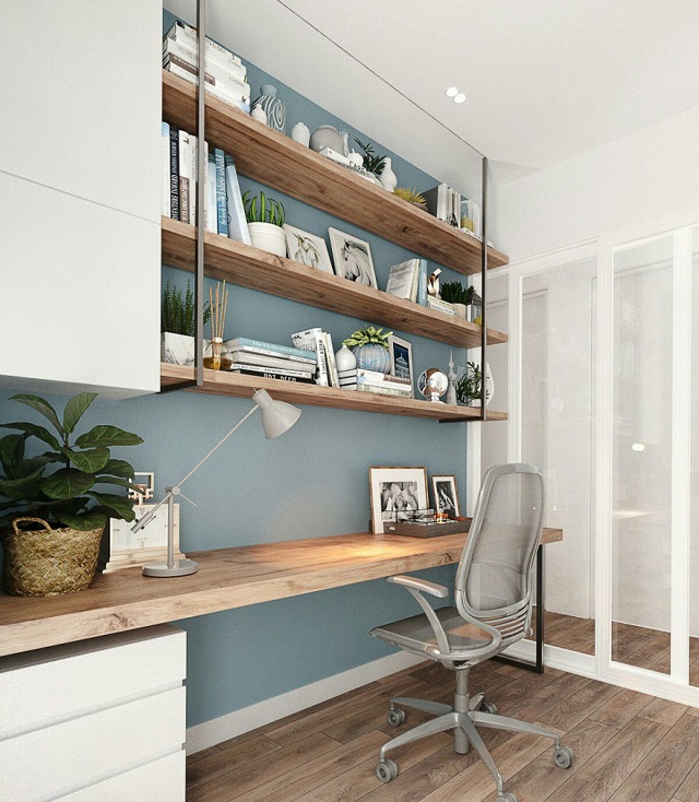 Phòng làm việc riêng rộng rãi, thoáng đãng tạo không gian sang trọng, tinh tế