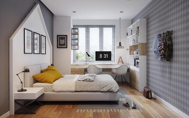 Màu sơn nào sẽ giúp phòng ngủ nhỏ trông rộng hơn?