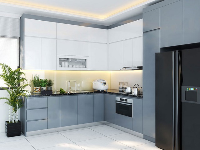 Mẫu tủ này dùng cho những căn hộ có không gian hiện đại, theo style sang trọng