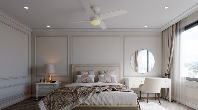 Thiết kế theo mẫu với phòng ngủ 130m2
