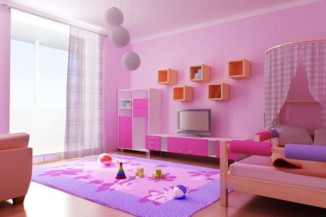 Mẫu nội thất phòng ngủ cho bé gái