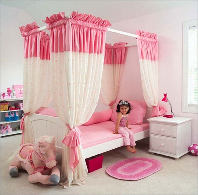 Mẫu nội thất phòng ngủ cho bé gái