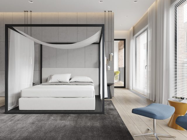 Mẫu nội thất phòng ngủ 90m2