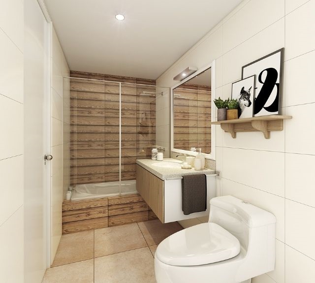 Thiết kế phòng tắm tại căn hộ 60m2