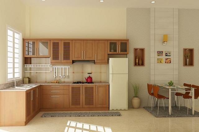 Với số tiền mua tủ bếp khiêm tốn, bạn có thể tham khảo mẫu tủ này