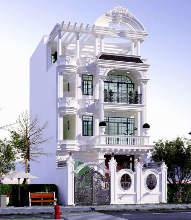 Thiết kế biệt thự cổ điển kiểu pháp