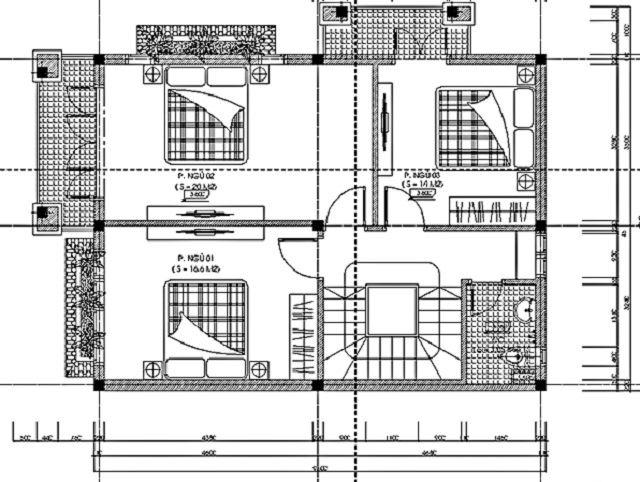 Hình 15: Thiết kế tầng 2 biệt thự vườn