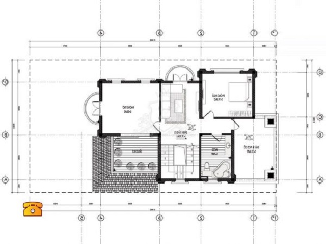 Hình 28: Thiết kế tầng 2 biệt thự tân cổ điển