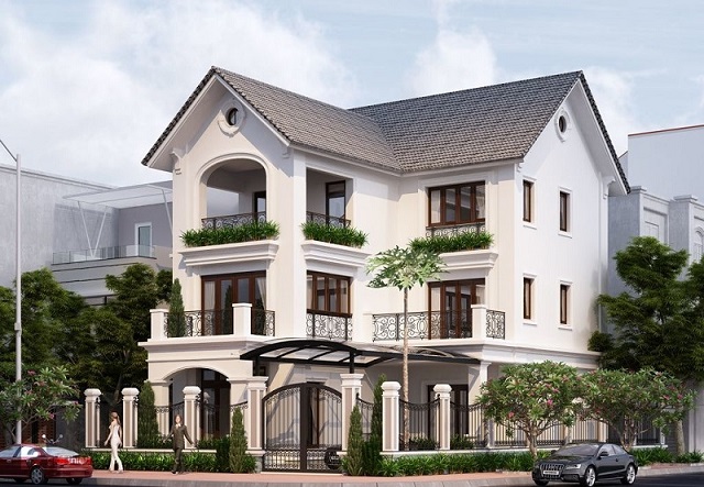 Mẫu biệt thự hình chữ L
