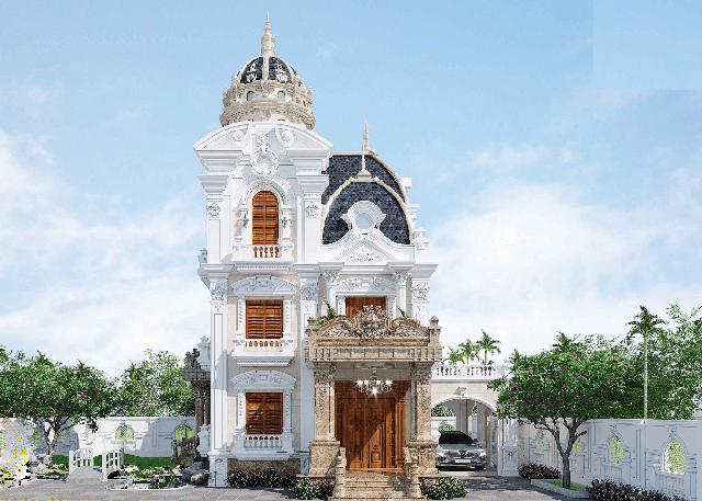 Mặt tiền căn biệt thự