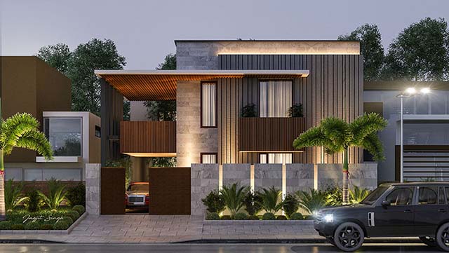 Hình 3D biệt thự đẹp độc đáo tại Bắc Ninh