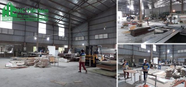 Hình ảnh sản xuất nội thất HC tại xưởng