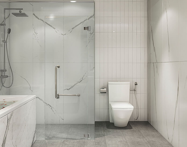 Mẫu Thiết kế nội thất nhà ống 5m x 20m nhà anh Khang - Phòng tắm