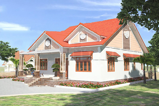 nhà cấp 4 3 phòng ngủ