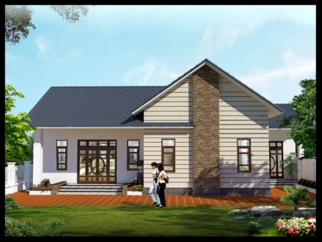 nhà cấp 4 3 phòng ngủ