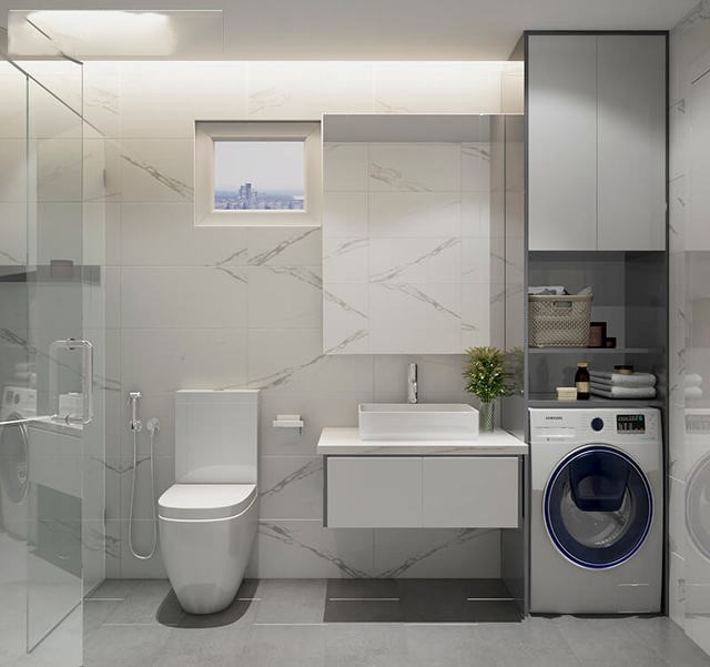 Phòng tắm nhà anh Vinh