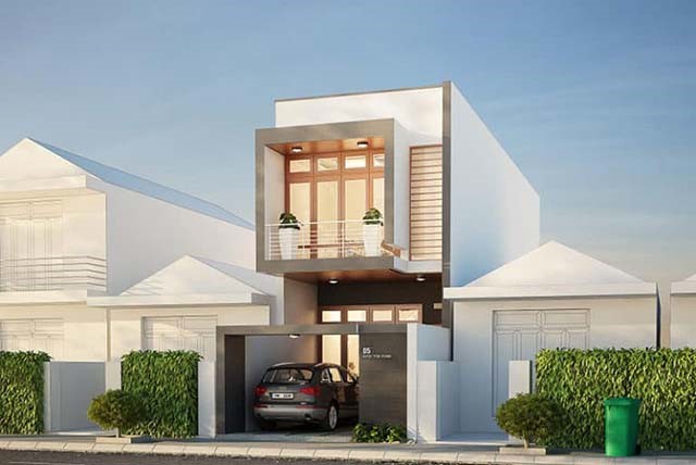 Nếu gia đình bạn sống ở khu vực thành thị thì có thể tham khảo thiết kế nhà 20m2 2 tầng có gara đẹp mắt trên đây