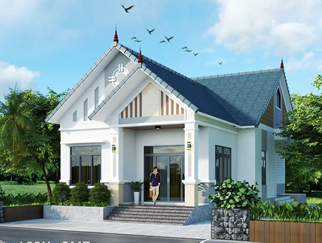 Mẫu Nhà Ống Cấp 4 1 Tầng Với Diện Tích Nhỏ Gọn cho vợ chồng trẻ