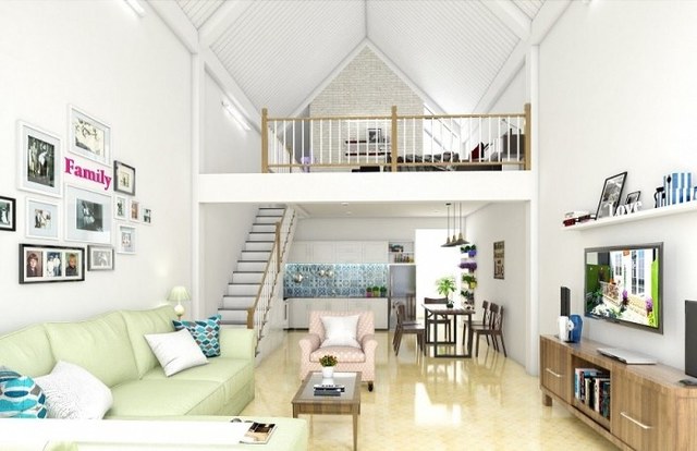 Nhà cấp 4 có gác lửng